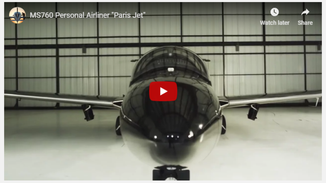 MS760 Personal Airliner Paris Jet