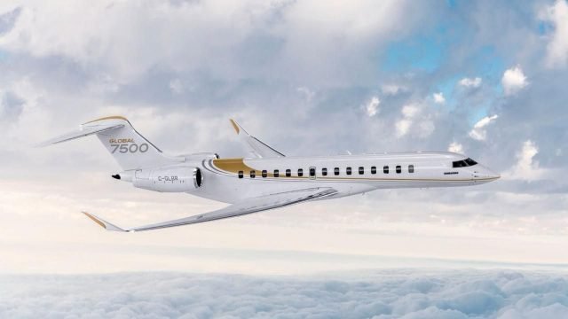 Bombardier Global 7500 estabelece novo recorde de aeronave executiva.