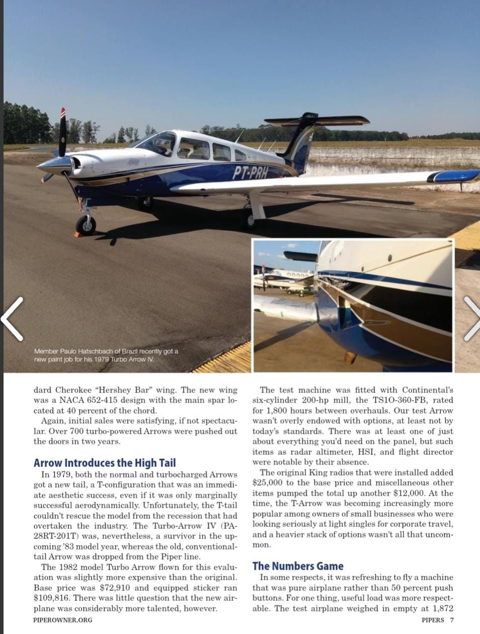 PIPER ARROW TURBO IV 1979