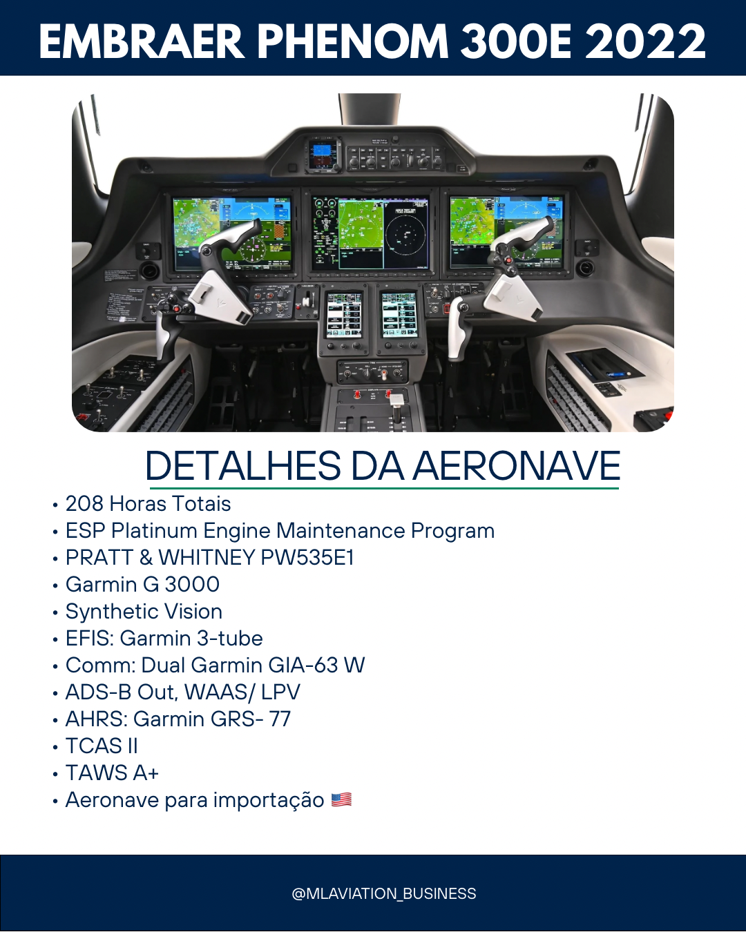 EMBRAER PHENOM 300E 2022