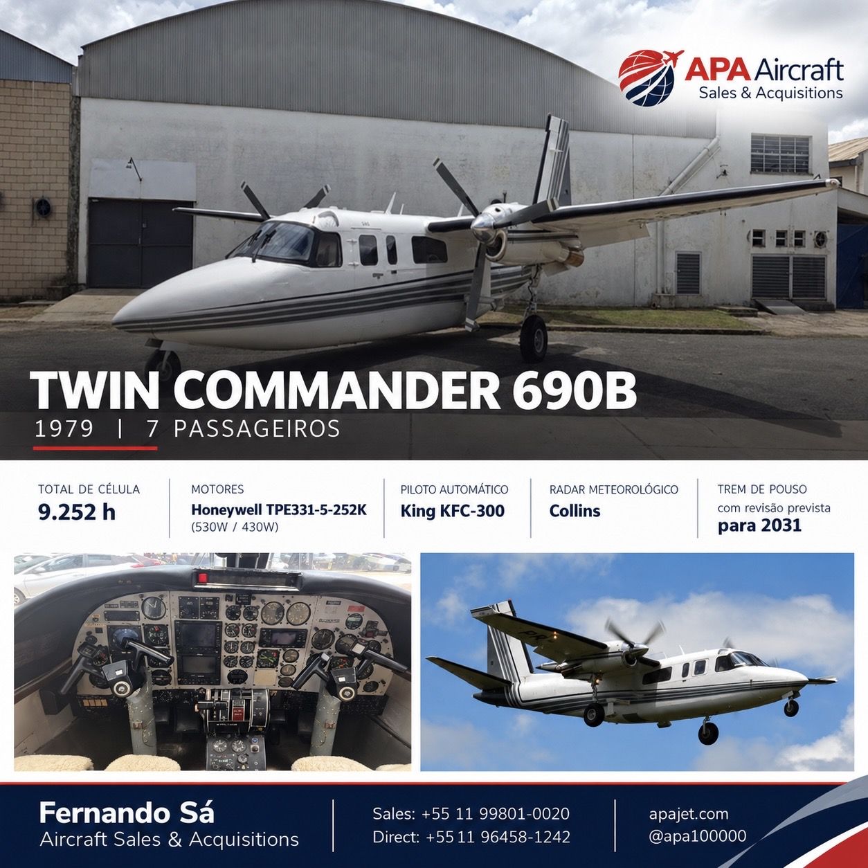 TWIN COMMANDER 690B 1979 — foto 6 de 6