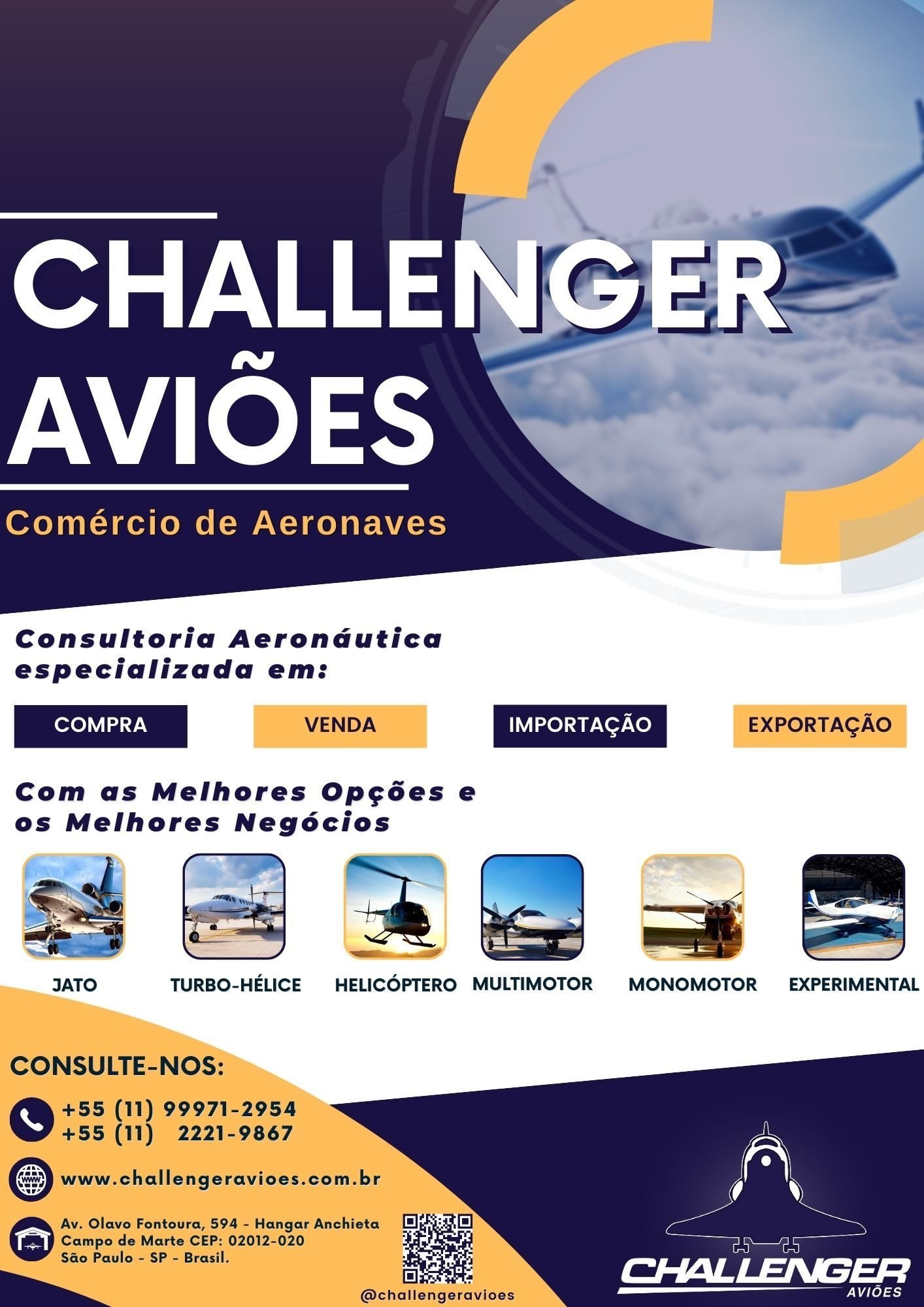 Challenger Aviões Comércio de Aeronaves Challenger Aviões Comércio de Aeronaves